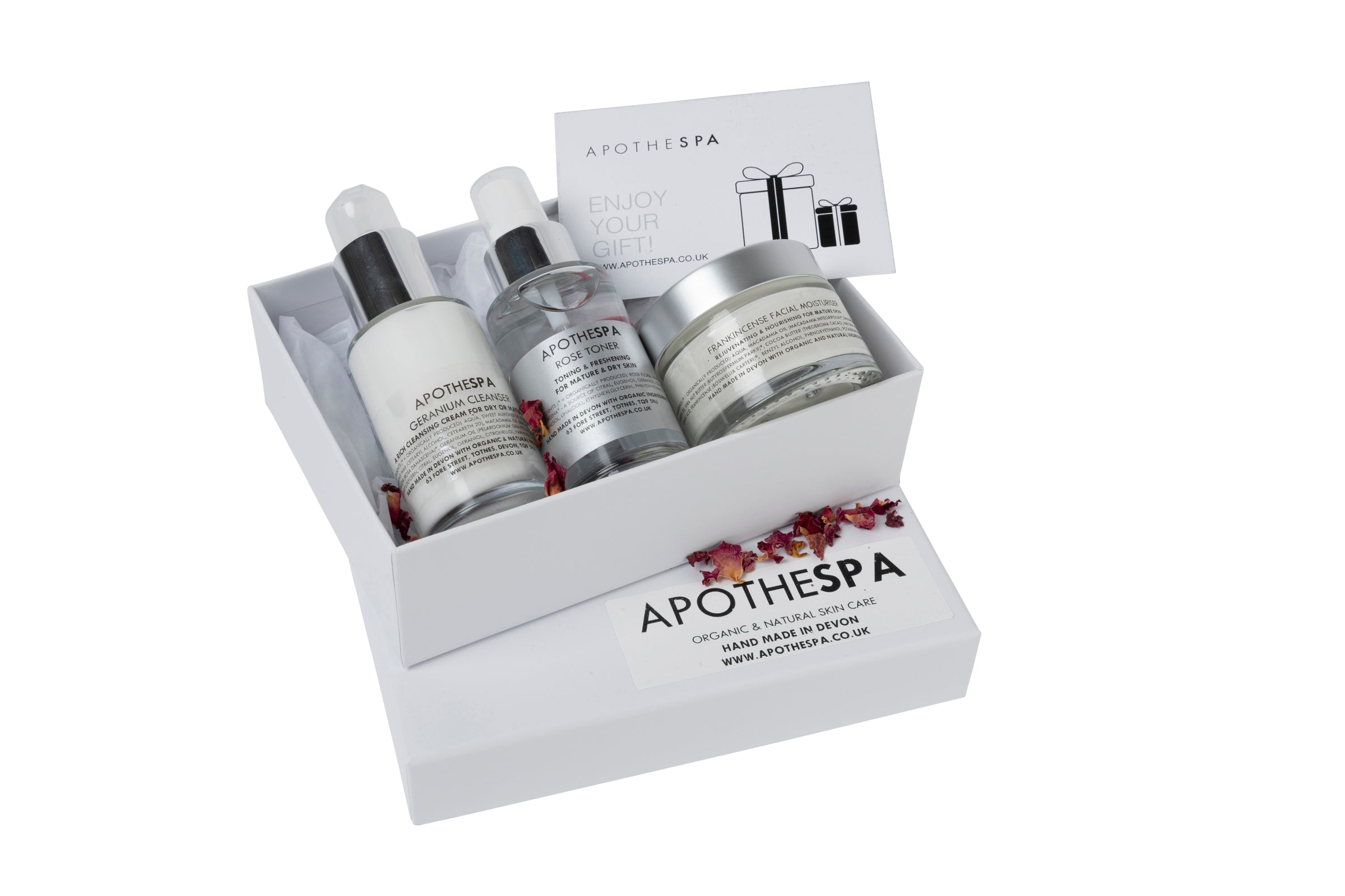 Frankincense, Geranium & Rose Facial Gift Box (Mature skin types)
