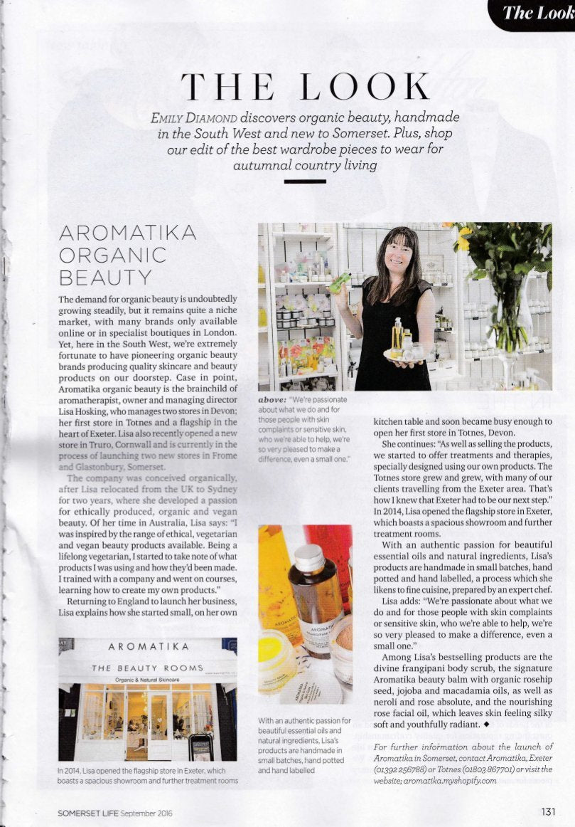 Aromatika Featured in Somerset Life