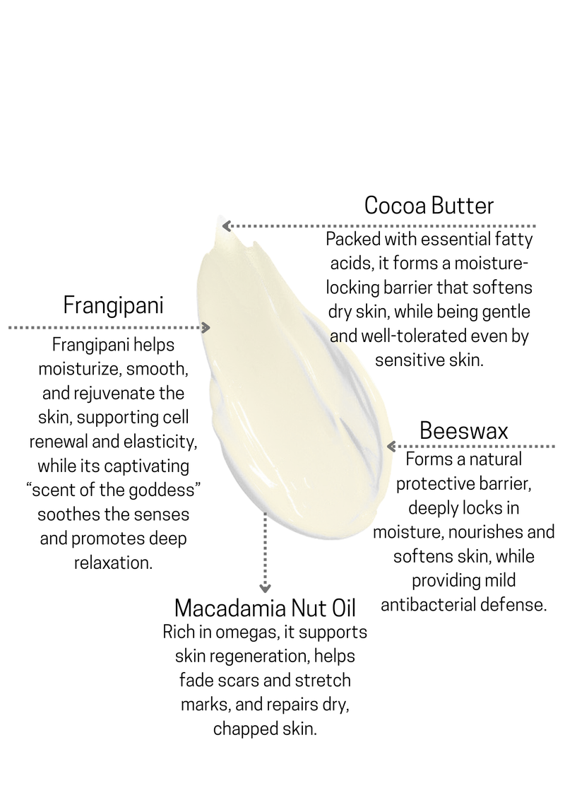 Luxuriöse Frangipani-Handbutter