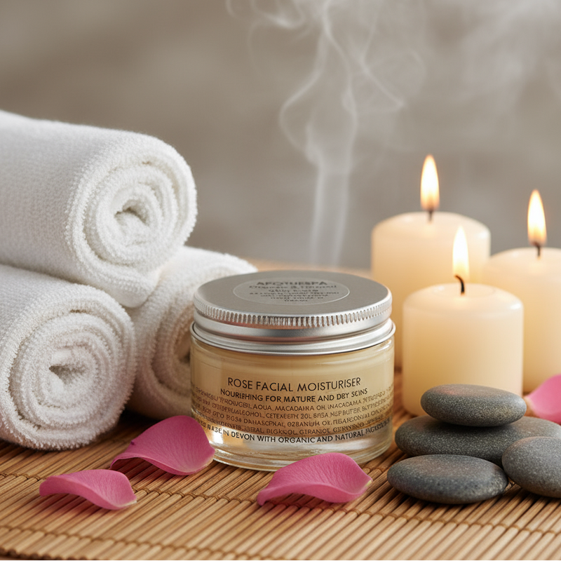 Crème hydratante pour le visage à la rose