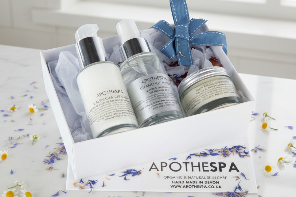 Hemp Facial Gift Box for Dry, Flaky Irritated Skin - Great for Psoriasis or Dry Skin