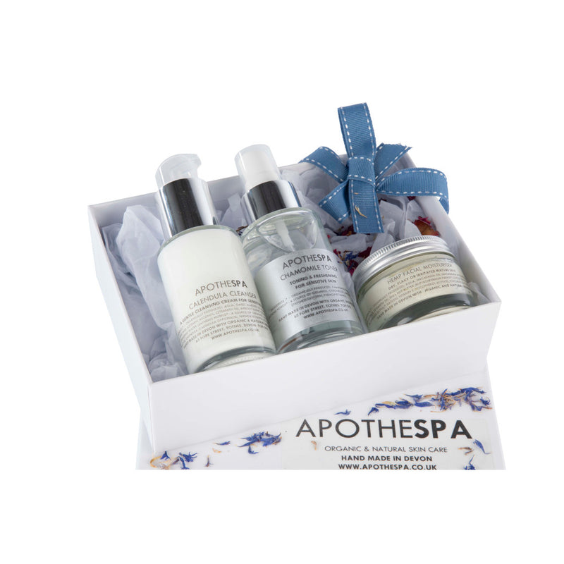 Hemp, Chamomile & Calendula Facial Gift Box (dry or sensitive skins)
